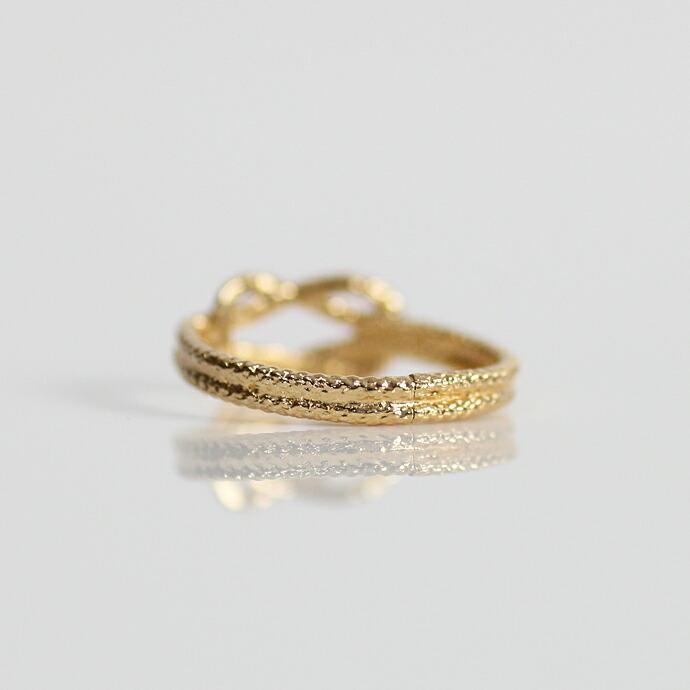 【廃番商品】 moca.arpeggio（モカ アルペジオ） / CR-15 Knot 飾り結びリング - ゴールド レディース 指輪 ギフト プレゼント 贈り物 アクセサリー ジュエリ… | KNOT | 05