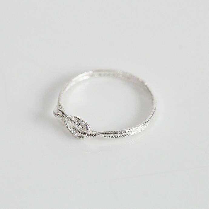 moca.arpeggio（モカ アルペジオ） / silver CR-7 Knot 飾り結びリング - シルバー レディース 指輪 ギフト プレゼント 贈り物 アクセサリー ジ… | KNOT | 03