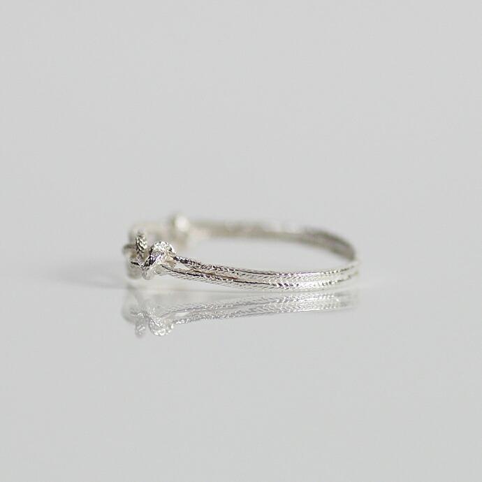 moca.arpeggio（モカ アルペジオ） / silver CR-9 Knot 飾り結びリング - シルバー レディース 指輪 ギフト プレゼント 贈り物 アクセサリー ジ… | KNOT | 04