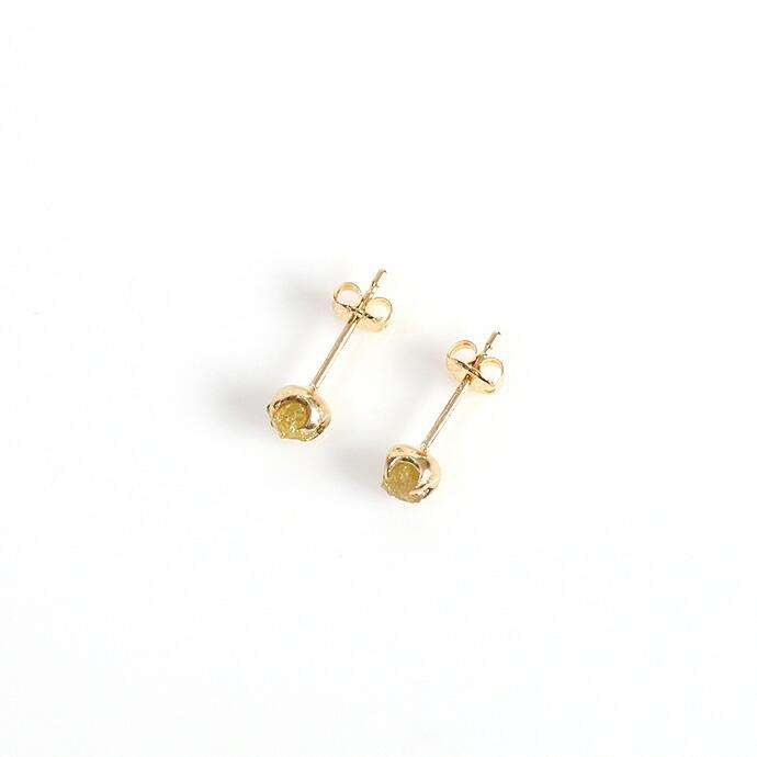 sinc（シンク） / k18 原石ダイヤモンド ピアスM - イエロー レディース プレゼント ギフト 贈り物 アクセサリー ジュエリー 20代 30代 40代 50代 60代 |  | 03