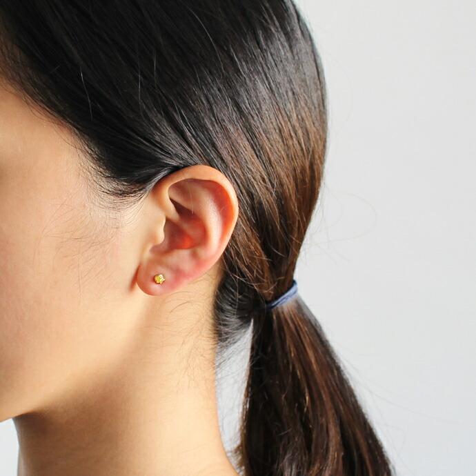 sinc（シンク） / k18 原石ダイヤモンド ピアスM - イエロー レディース プレゼント ギフト 贈り物 アクセサリー ジュエリー 20代 30代 40代 50代 60代 |  | 04