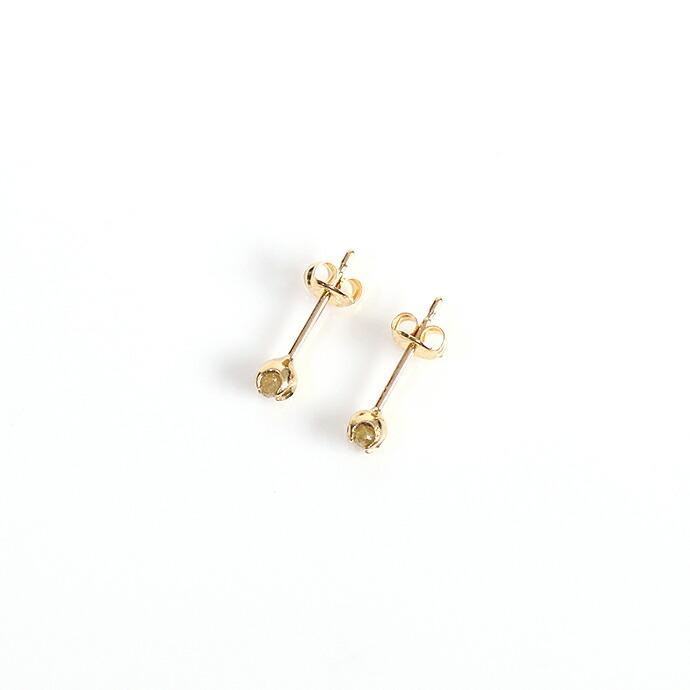 sinc（シンク） / k18 原石ダイヤモンド ピアスS - イエロー レディース プレゼント ギフト 贈り物 アクセサリー ジュエリー 20代 30代 40代 50代 60代 |  | 03