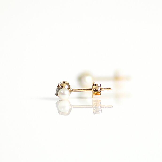 sinc（シンク） / k18 原石ダイヤモンド ピアス - グレー (パール付き) レディース プレゼント ギフト 贈り物 アクセサリー ジュエリー 20代 30代 40代 50代 6… |  | 05