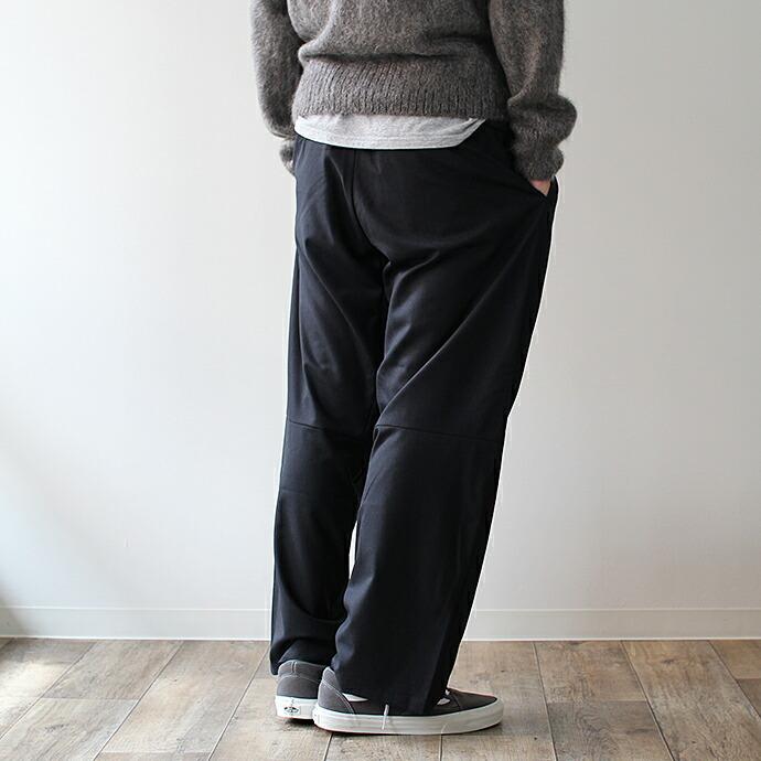 WISLOM / LUCIE 1.1 ワイドトラウザー - ROBE ウール ブラック【送料無料】    買い回り 買い周り 買いまわり ポイント消化 | WISLOM | 11