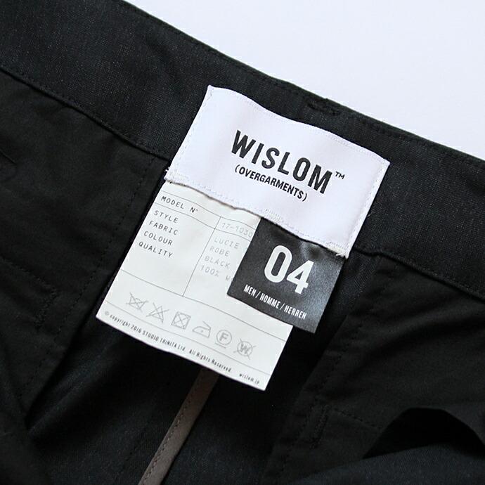 WISLOM / LUCIE 1.1 ワイドトラウザー - ROBE ウール ブラック【送料無料】    買い回り 買い周り 買いまわり ポイント消化 | WISLOM | 09