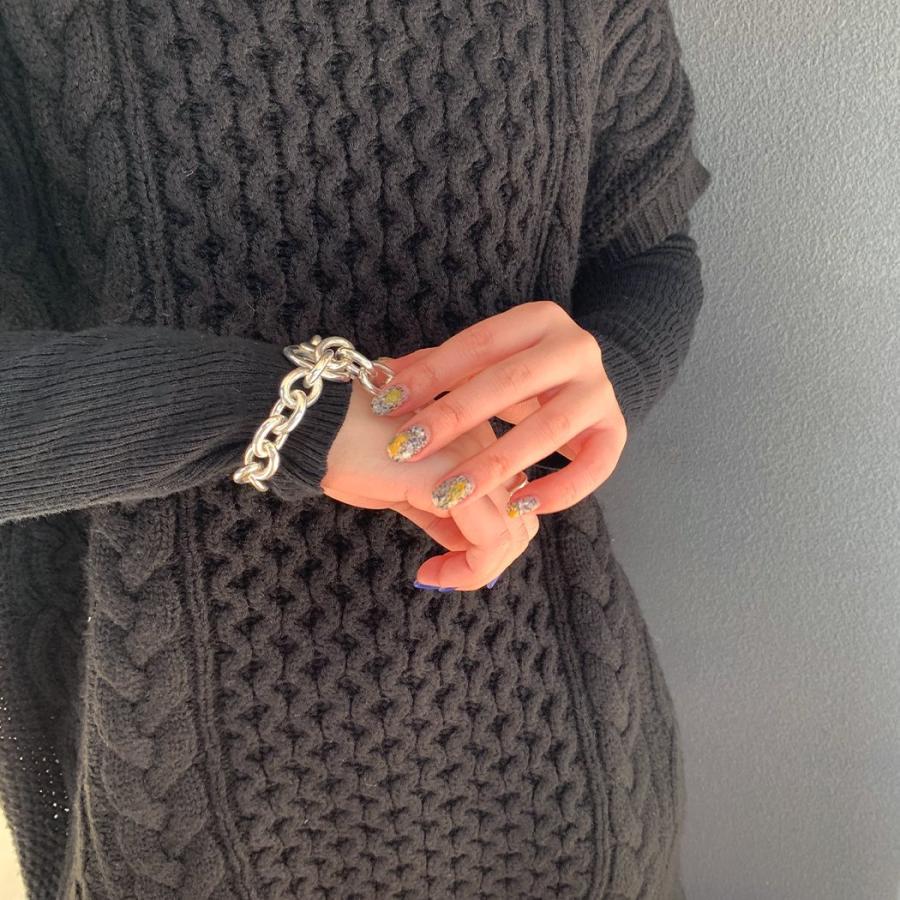 イロンデール エペパン hirondelle et pepin / k18 silver sv-18-18s ビッグチェーンブレスレット レディース ギフト プレゼント ブレスレット … | hirondelle | 03