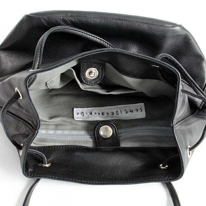 SEASIDE FREERIDE（シーサイドフリーライド） / 2way シープレザー 巾着型 ミニポシェット NID BAG L - 全3色 |  | 07