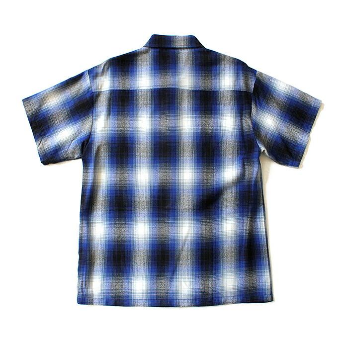 CalTop（キャルトップ） / 2000 オンブレチェック S/Sシャツ - Royal/White プチギフト プレゼント お祝い 贈り物 ポイント 消化 買いまわり | Cal Top | 01