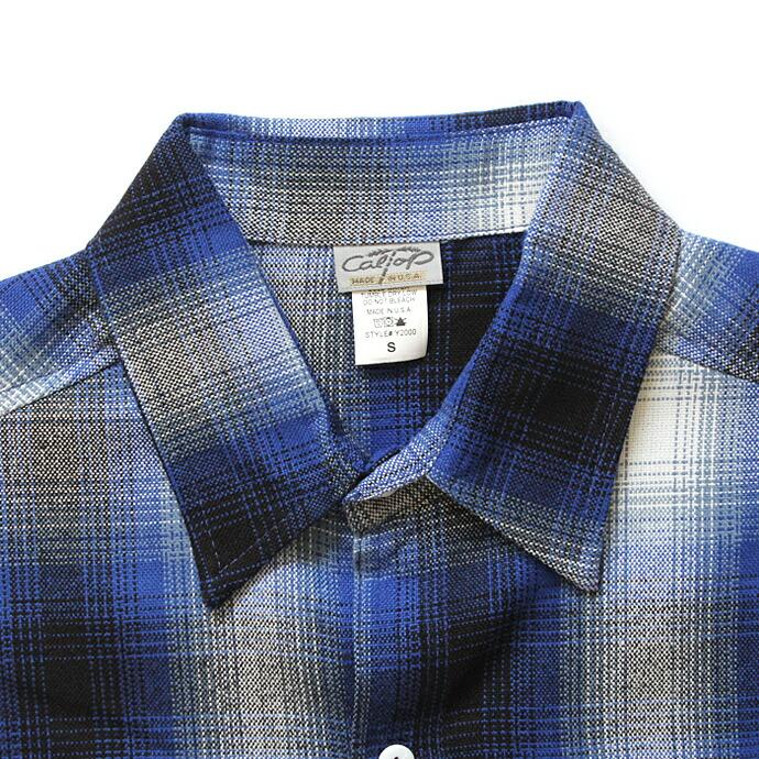 CalTop（キャルトップ） / 2000 オンブレチェック S/Sシャツ - Royal/White プチギフト プレゼント お祝い 贈り物 ポイント 消化 買いまわり | Cal Top | 02