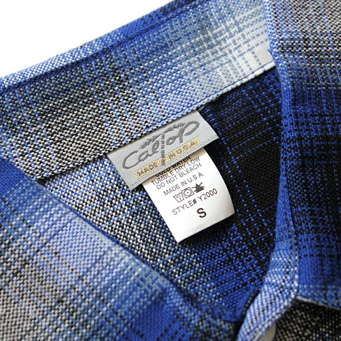 CalTop（キャルトップ） / 2000 オンブレチェック S/Sシャツ - Royal/White プチギフト プレゼント お祝い 贈り物 ポイント 消化 買いまわり | Cal Top | 04