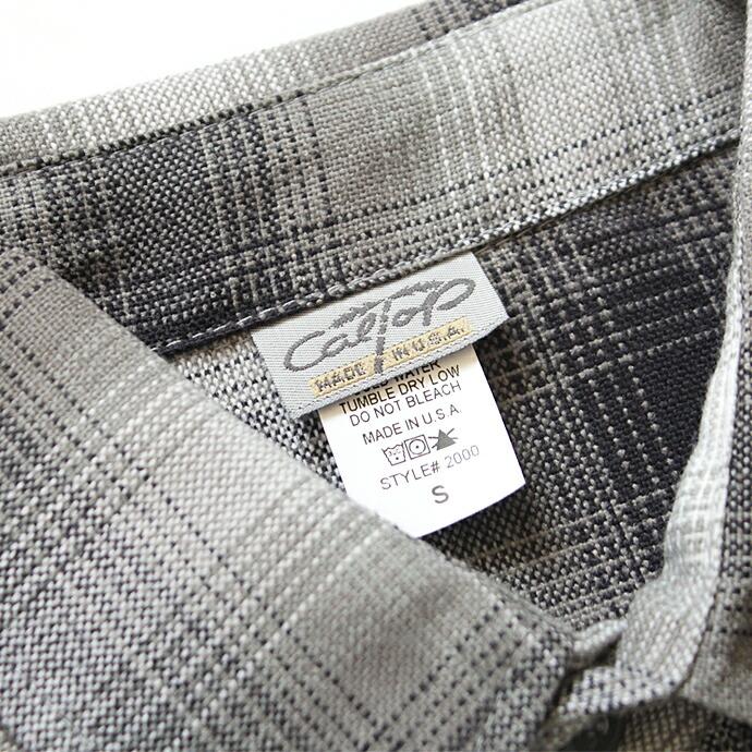 CalTop（キャルトップ） / 2000 オンブレチェック S/Sシャツ - Grey/White プチギフト プレゼント お祝い 贈り物 ポイント 消化 買いまわり | Cal Top | 04