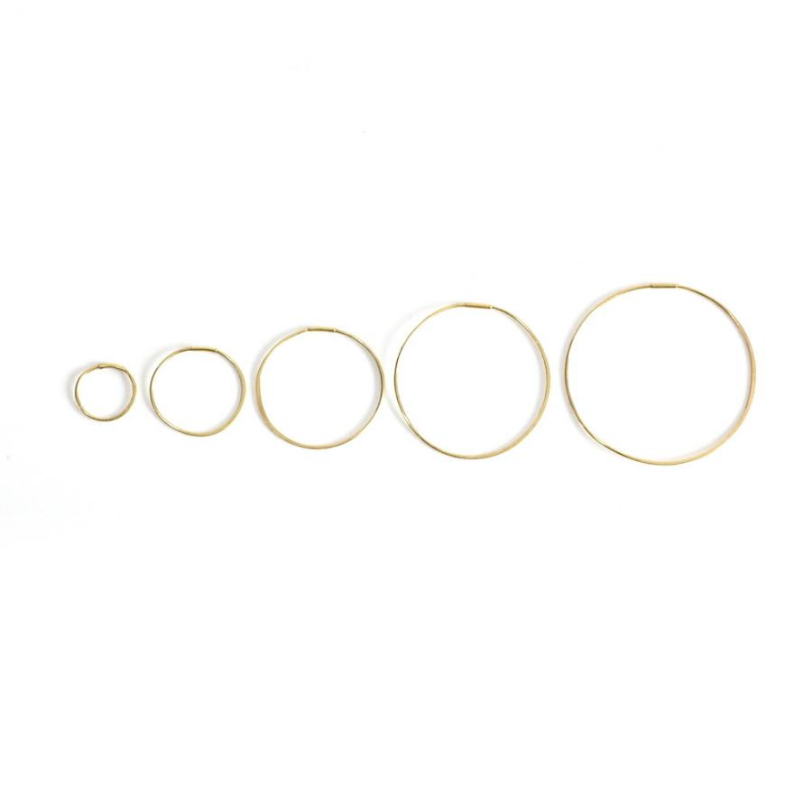 【廃番商品】hirondelle et pepin（イロンデールエペパン） / k18 hp-18fw-573 フープピアス / LL (片耳タイプ) | hirondelle | 02