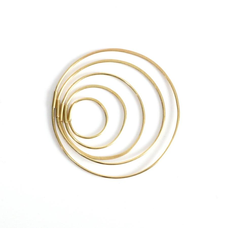 【廃番商品】hirondelle et pepin（イロンデールエペパン） / k18 hp-18fw-573 フープピアス / LL (片耳タイプ) | hirondelle | 03