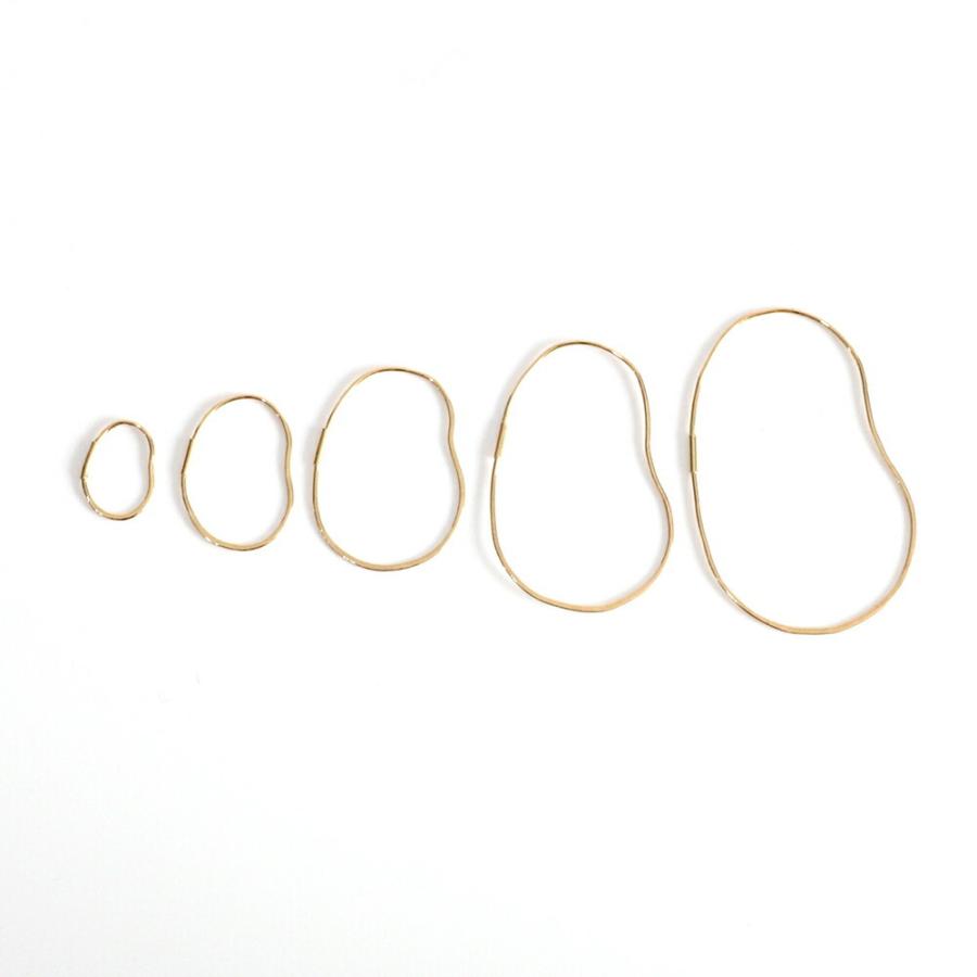 【廃番商品】hirondelle et pepin（イロンデールエペパン） / k18 hp-18fw-574 フープピアス オーバル / SS (片耳タイプ) | hirondelle | 03