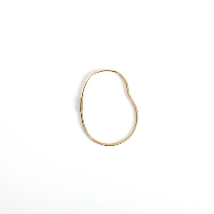 【廃番商品】hirondelle et pepin（イロンデールエペパン） / k18 hp-18fw-574 フープピアス オーバル / M (片耳タイプ) | hirondelle