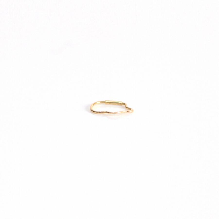 【廃番商品】hirondelle et pepin（イロンデールエペパン） / k18 hp-18fw-575 フープピアス ウェーブ / SS (片耳タイプ) | hirondelle | 01