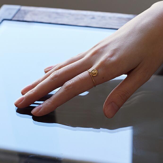 イロンデール エペパン hirondelle et pepin / k18 hr-18fw-529 イロンデールコイン リング 2 レディース 指輪 ギフト プレゼント 記念日 アク… | hirondelle | 02