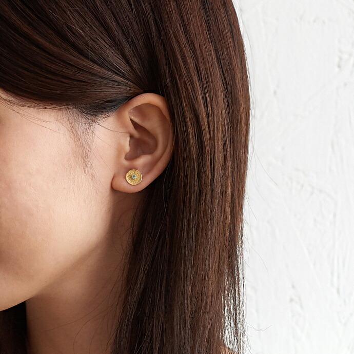 イロンデール エペパン hirondelle et pepin / k18 hp-18fw-579 パライバトルマリン ピアス (片耳タイプ) レディース ギフト プレゼント アクセ… | hirondelle | 01