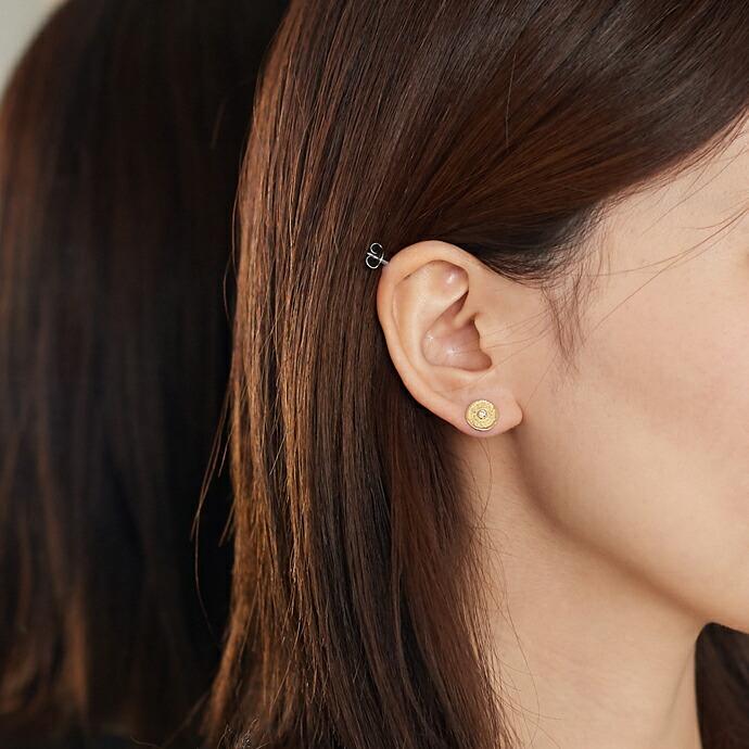 イロンデール エペパン hirondelle et pepin / k18 hp-18fw-580 ダイヤ ピアス (片耳タイプ) レディース ギフト プレゼント アクセサリー ジュ… | DAIYA（ゴルフ用品、日用品） | 01