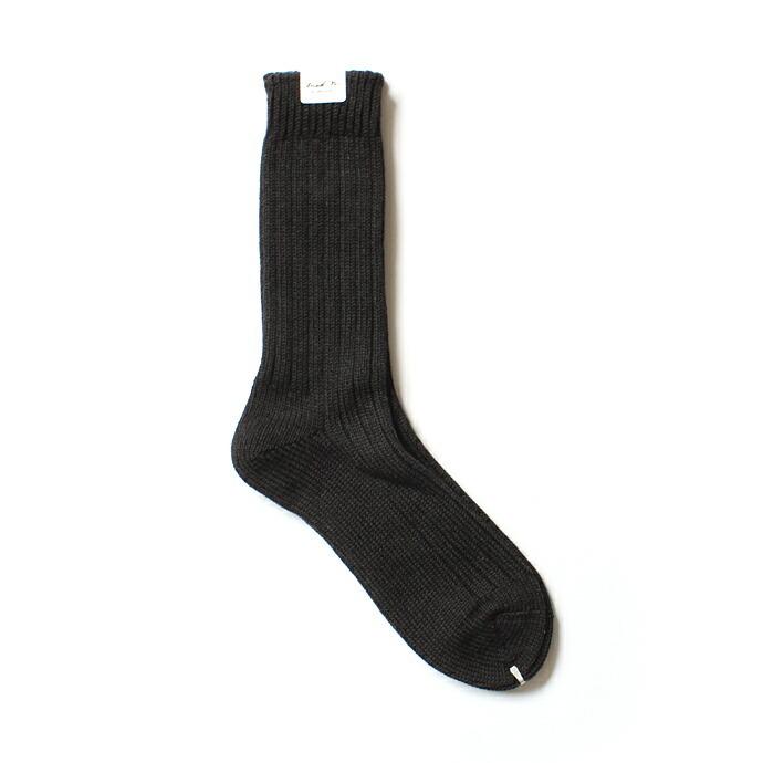 Trad Marks トラッドマークス / Old Rib Socks リブソックス - Ash Black アッシュブラック 即日発送 即納 | ASH