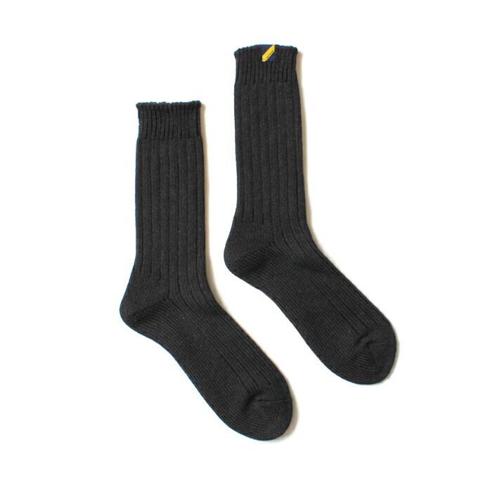 Trad Marks トラッドマークス / Old Rib Socks リブソックス - Ash Black アッシュブラック 即日発送 即納 | ASH | 01
