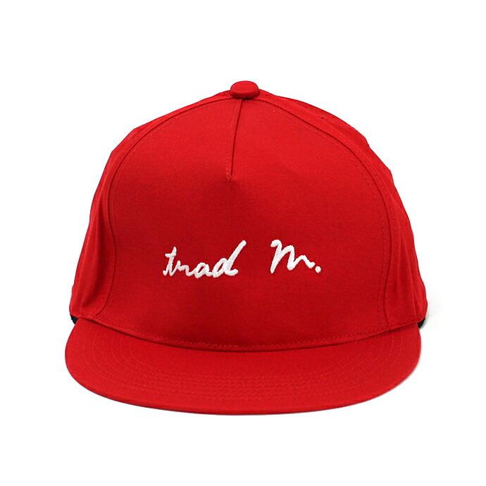 Trad Marks / trad m. Signature Logo Cap - Red シグネチャーロゴキャップ レッド 即日発送 即納 M_ Trad Marks / trad m. Signature Logo Cap - Red シグネチャーロゴ