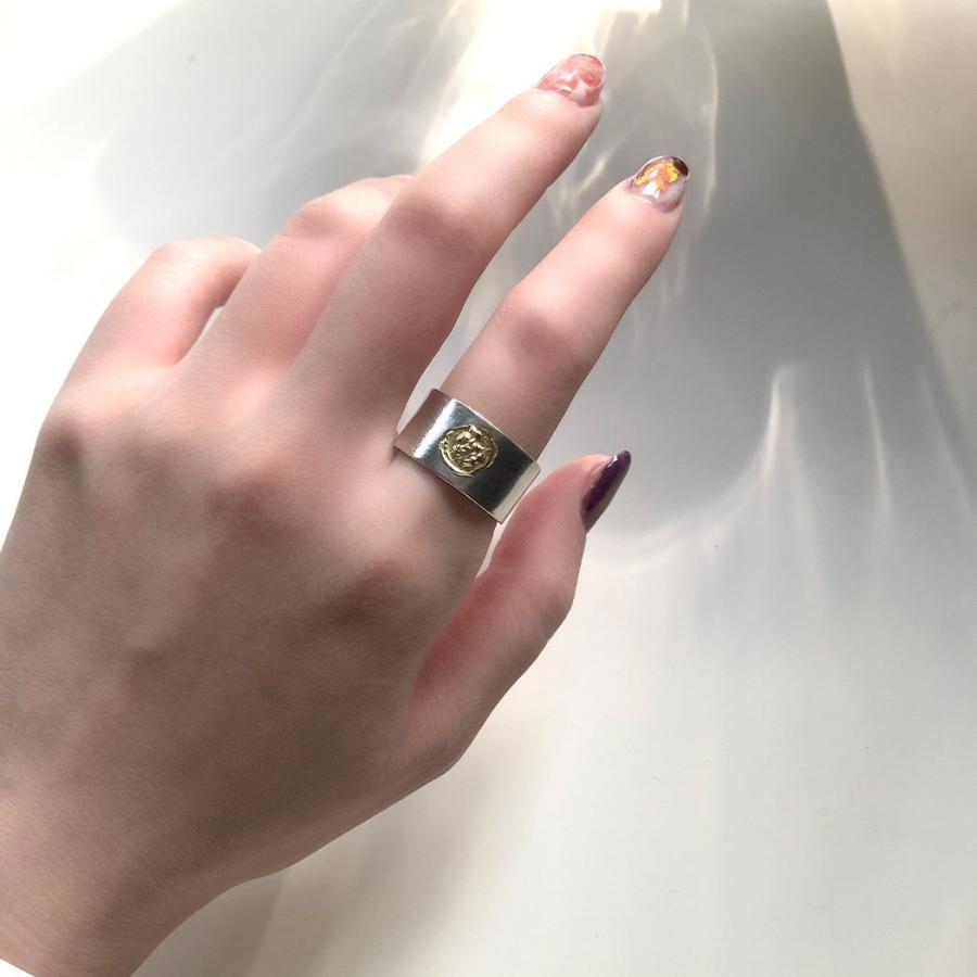 イロンデール エペパン hirondelle et pepin / k18 silver sr-18fw-26 幅広 イロンデールコイン リング レディース 指輪 ギフト プレゼント 記… | hirondelle | 02