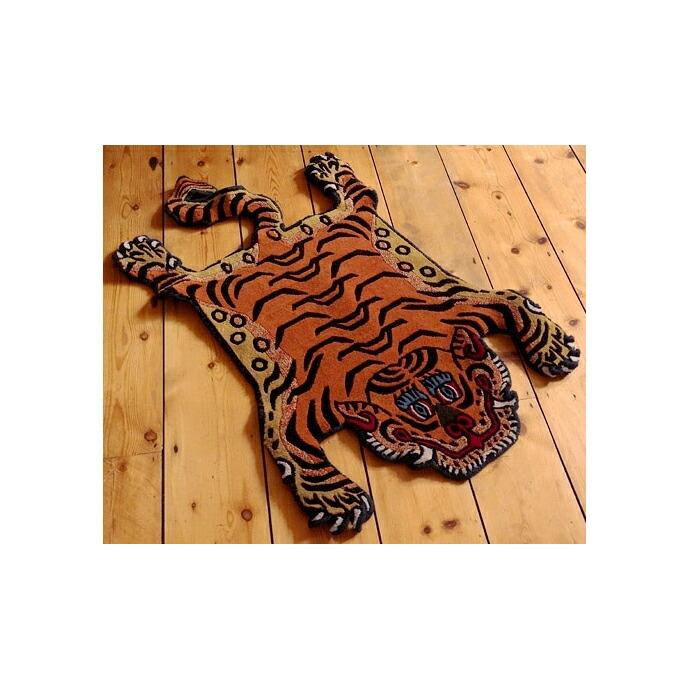 【送料無料】チベタンタイガーラグ DTTR-01 ブルー Lサイズ【代引き不可】 |  | 05