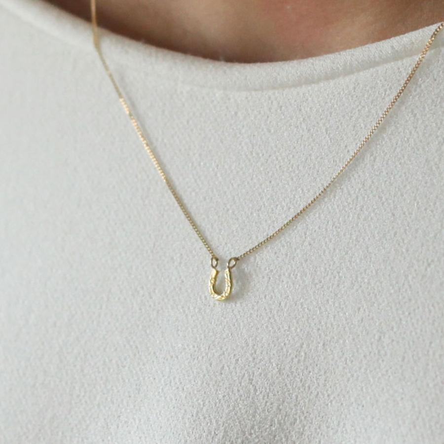イロンデール エペパン hirondelle et pepin / k18 hn-19ss-521 ホースシュー ネックレス レディース ギフト プレゼント アクセサリー ジュエリ… | hirondelle | 01