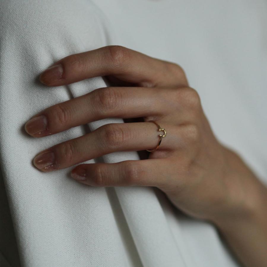 イロンデール エペパン hirondelle et pepin / k18 hr-19ss-536 ホースシュー リング S レディース 指輪 ギフト プレゼント 記念日 アクセサリ… | hirondelle | 02