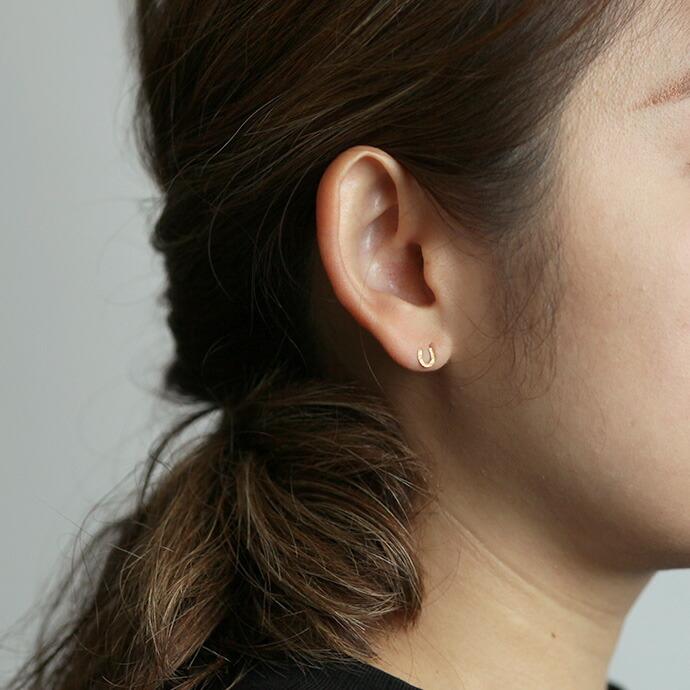 イロンデール エペパン hirondelle et pepin / k18 hp-19ss-609 ホースシュー ピアス (片耳タイプ) レディース ギフト プレゼント アクセサリー… | hirondelle | 05