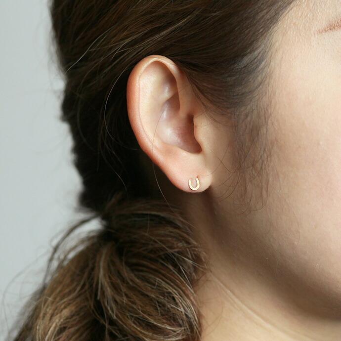 イロンデール エペパン hirondelle et pepin / k18 hp-19ss-609 ホースシュー ピアス (片耳タイプ) レディース ギフト プレゼント アクセサリー… | hirondelle | 06