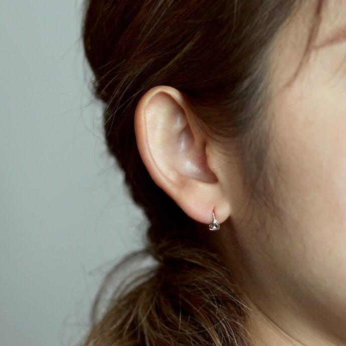 【廃番商品】hirondelle et pepin（イロンデールエペパン） / k18 hp-19ss-614 マルチ ローズカットダイヤ フックピアス (片耳タイプ) | hirondelle | 07