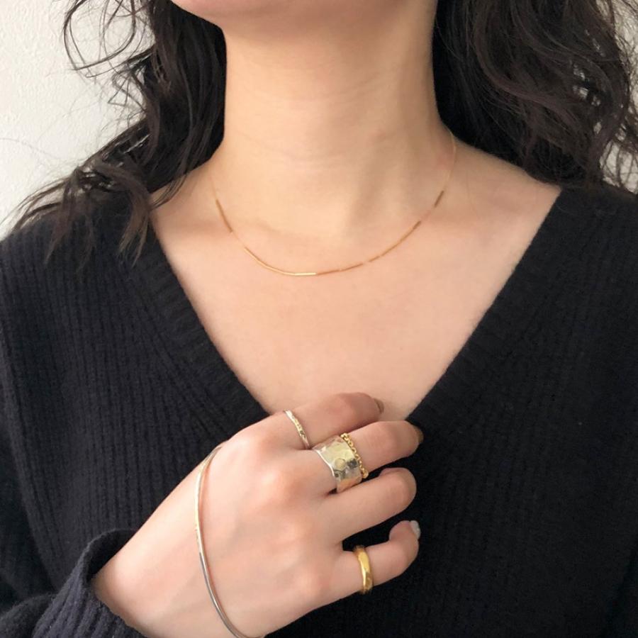 イロンデール エペパン hirondelle et pepin / k18 hn-19ss-526 パイプビーズ ネックレス レディース ギフト プレゼント アクセサリー ジュエリ… | hirondelle