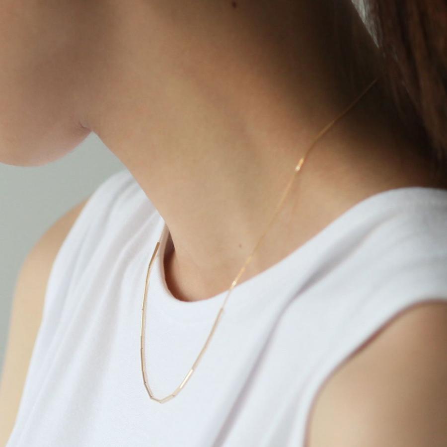 イロンデール エペパン hirondelle et pepin / k18 hn-19ss-526 パイプビーズ ネックレス レディース ギフト プレゼント アクセサリー ジュエリ… | hirondelle | 10