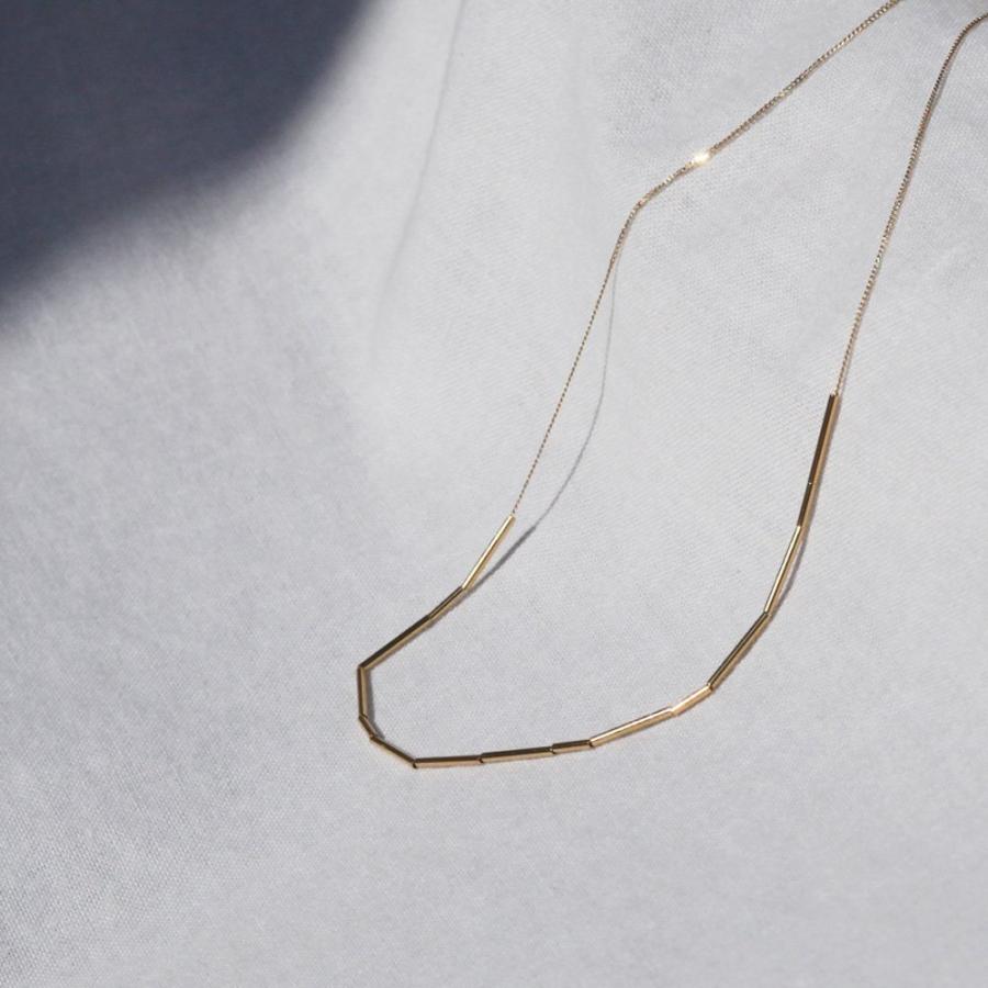 イロンデール エペパン hirondelle et pepin / k18 hn-19ss-526 パイプビーズ ネックレス レディース ギフト プレゼント アクセサリー ジュエリ… | hirondelle | 02