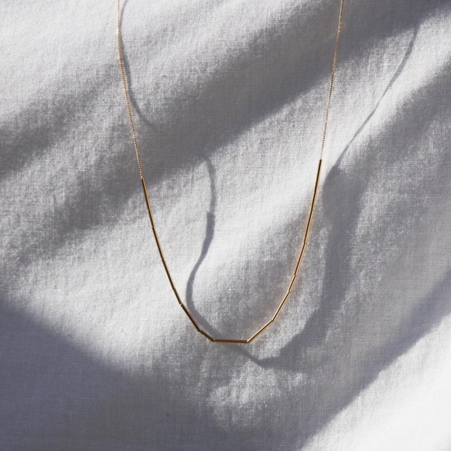 イロンデール エペパン hirondelle et pepin / k18 hn-19ss-526 パイプビーズ ネックレス レディース ギフト プレゼント アクセサリー ジュエリ… | hirondelle | 03