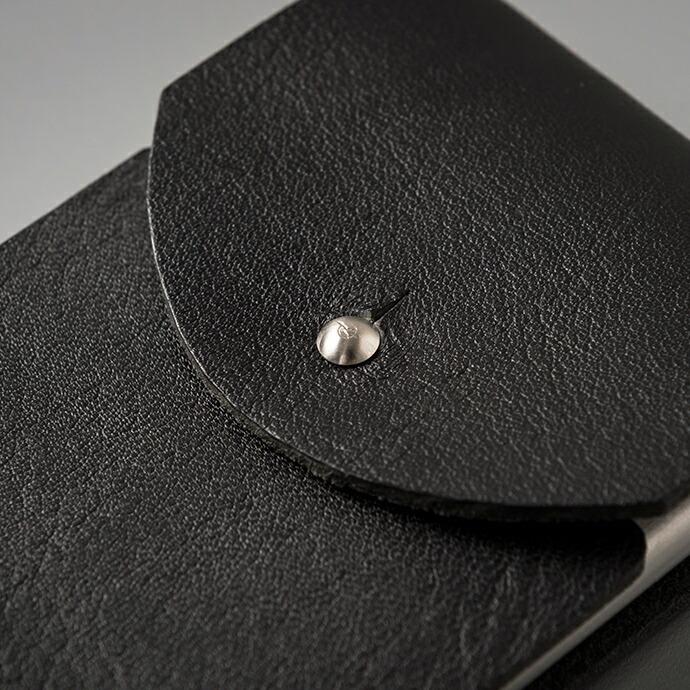 CANDY DESIGN & WORKS (キャンディーデザインワークス) / Cassady CLS-01 キャサディ レザーカードケース - ブラック/ニッケル  交通系電子… | WORKS | 02