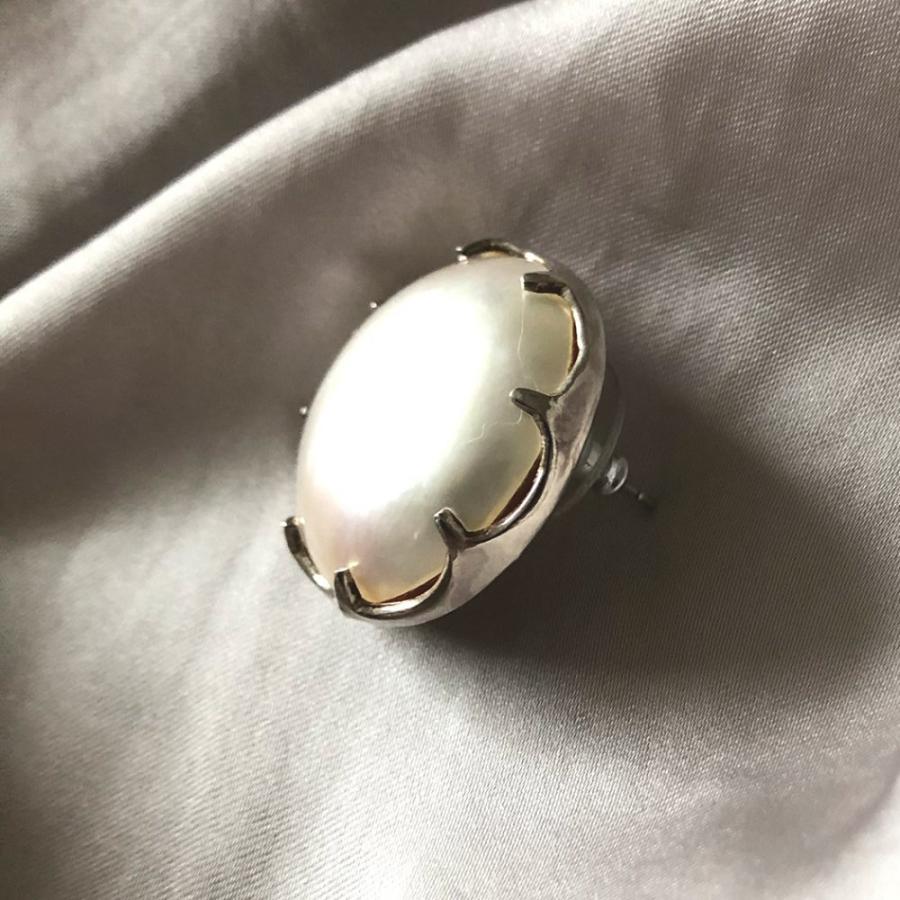 イロンデール エペパン hirondelle et pepin / silver sp-19ss-18 シルバー マベパール ピアス (片耳タイプ) レディース ギフト プレゼント ア… | hirondelle | 01