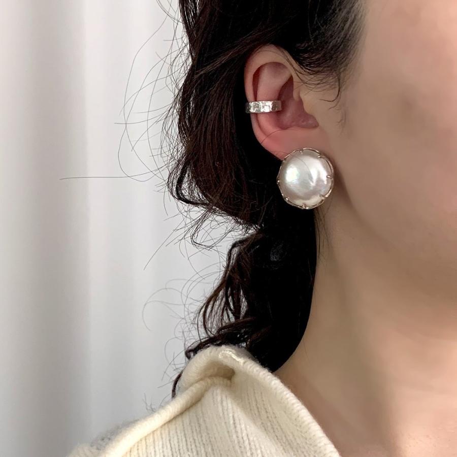イロンデール エペパン hirondelle et pepin / silver sp-19ss-18 シルバー マベパール ピアス (片耳タイプ) レディース ギフト プレゼント ア… | hirondelle | 04