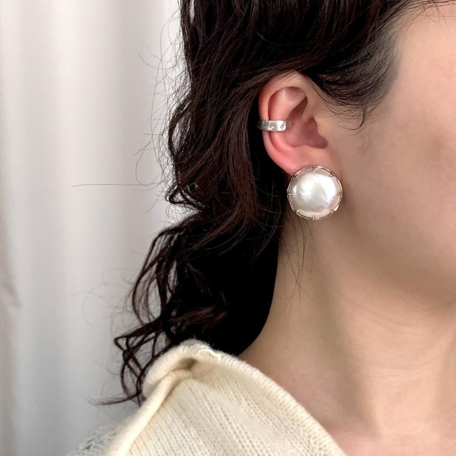 イロンデール エペパン hirondelle et pepin / silver sp-19ss-18 シルバー マベパール ピアス (片耳タイプ) レディース ギフト プレゼント ア… | hirondelle | 05