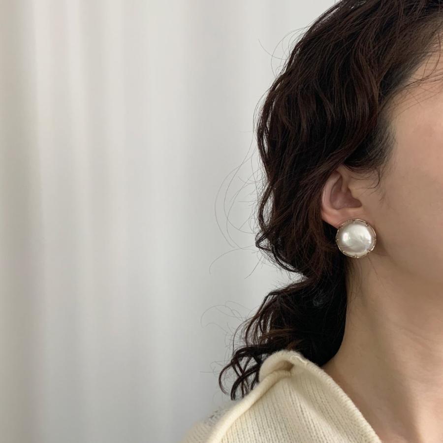 イロンデール エペパン hirondelle et pepin / silver sp-19ss-18 シルバー マベパール ピアス (片耳タイプ) レディース ギフト プレゼント ア… | hirondelle | 06