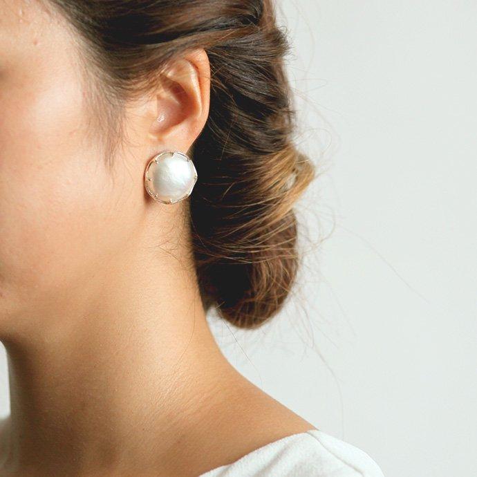 イロンデール エペパン hirondelle et pepin / silver sp-19ss-18 シルバー マベパール ピアス (片耳タイプ) レディース ギフト プレゼント ア… | hirondelle | 08