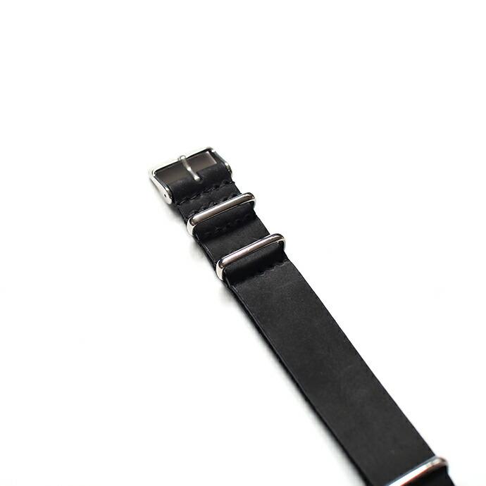 NATO Leather Strap 18mm - Black NATOタイプ レザーストラップ ブラック |  | 06