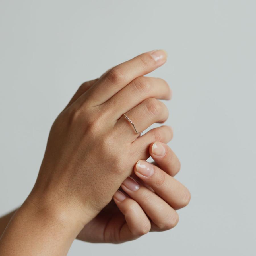 siki (シキ) / SK-R41-K10YG-SV / silver 七角形とドットのコンビネーションリング | 