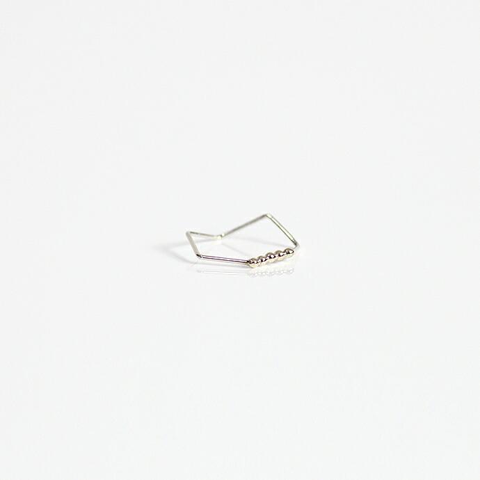 siki (シキ) / SK-R41-K10YG-SV / silver 七角形とドットのコンビネーションリング |  | 06