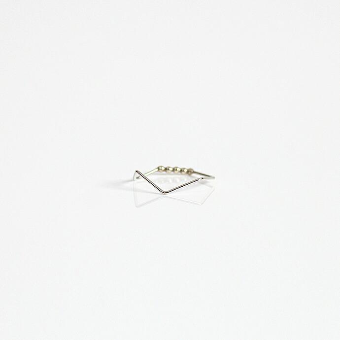 siki (シキ) / SK-R41-K10YG-SV / silver 七角形とドットのコンビネーションリング |  | 07