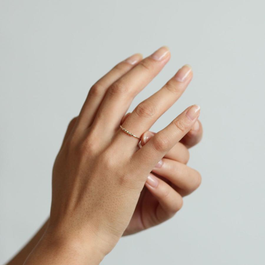 siki (シキ) / SK-R42-K10YG-SV / silver ドット コンビネーションリング | 