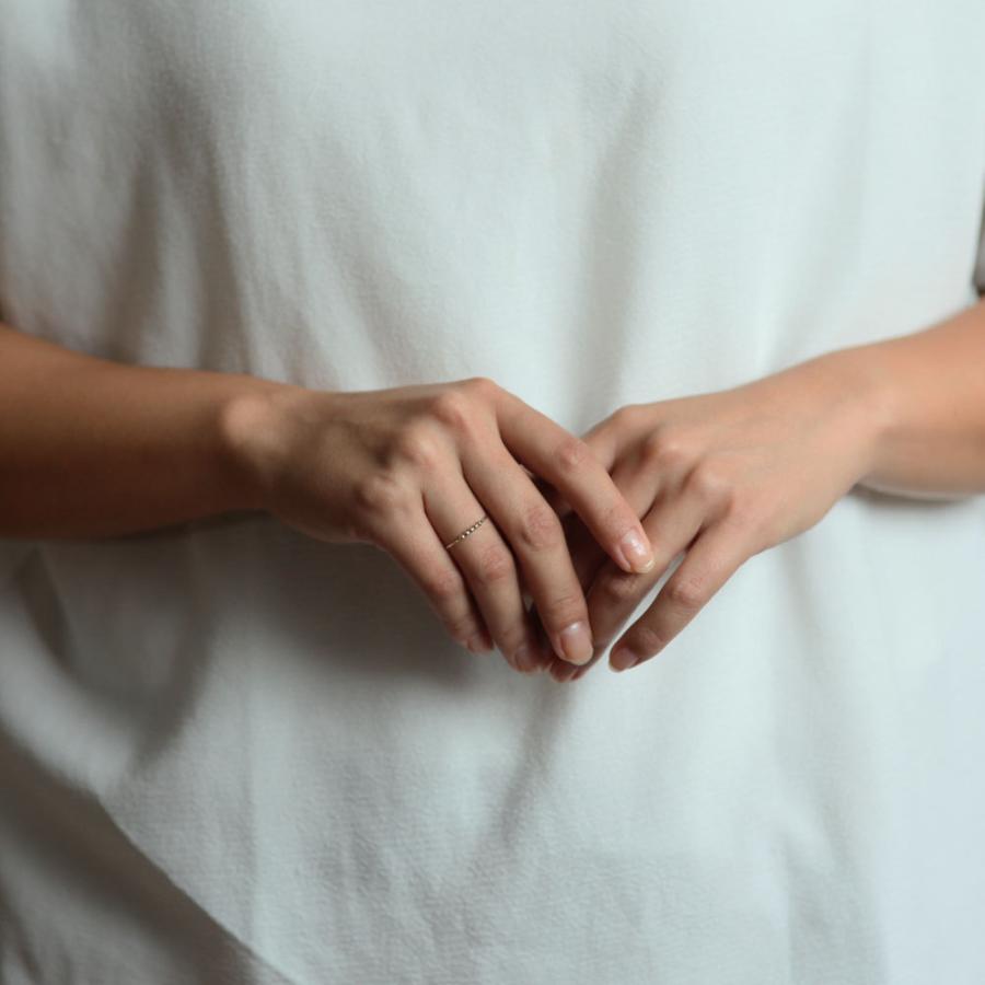 siki (シキ) / SK-R42-K10YG-SV / silver ドット コンビネーションリング |  | 01