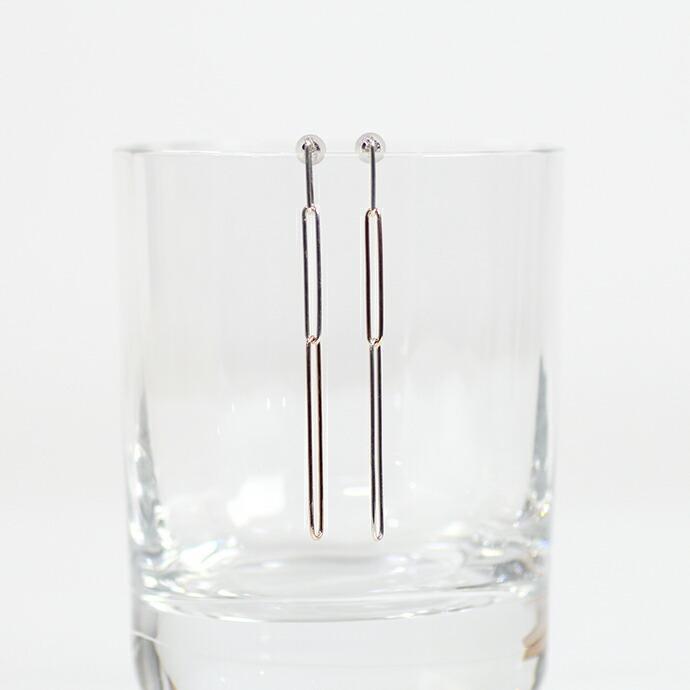 siki (シキ) / SK-PP20-K10YG-SV / シルバー×ゴールド ランダムチェーンピアス |  | 02